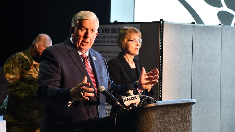 Gov. Parson says he'll never mandate a 'vaccine passport' in Missouri