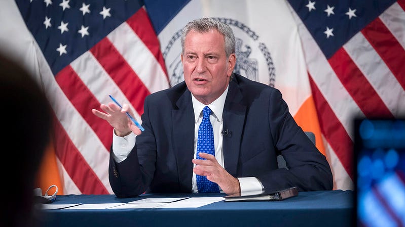 De Blasio: New NYC indoor masking guidelines coming early next week