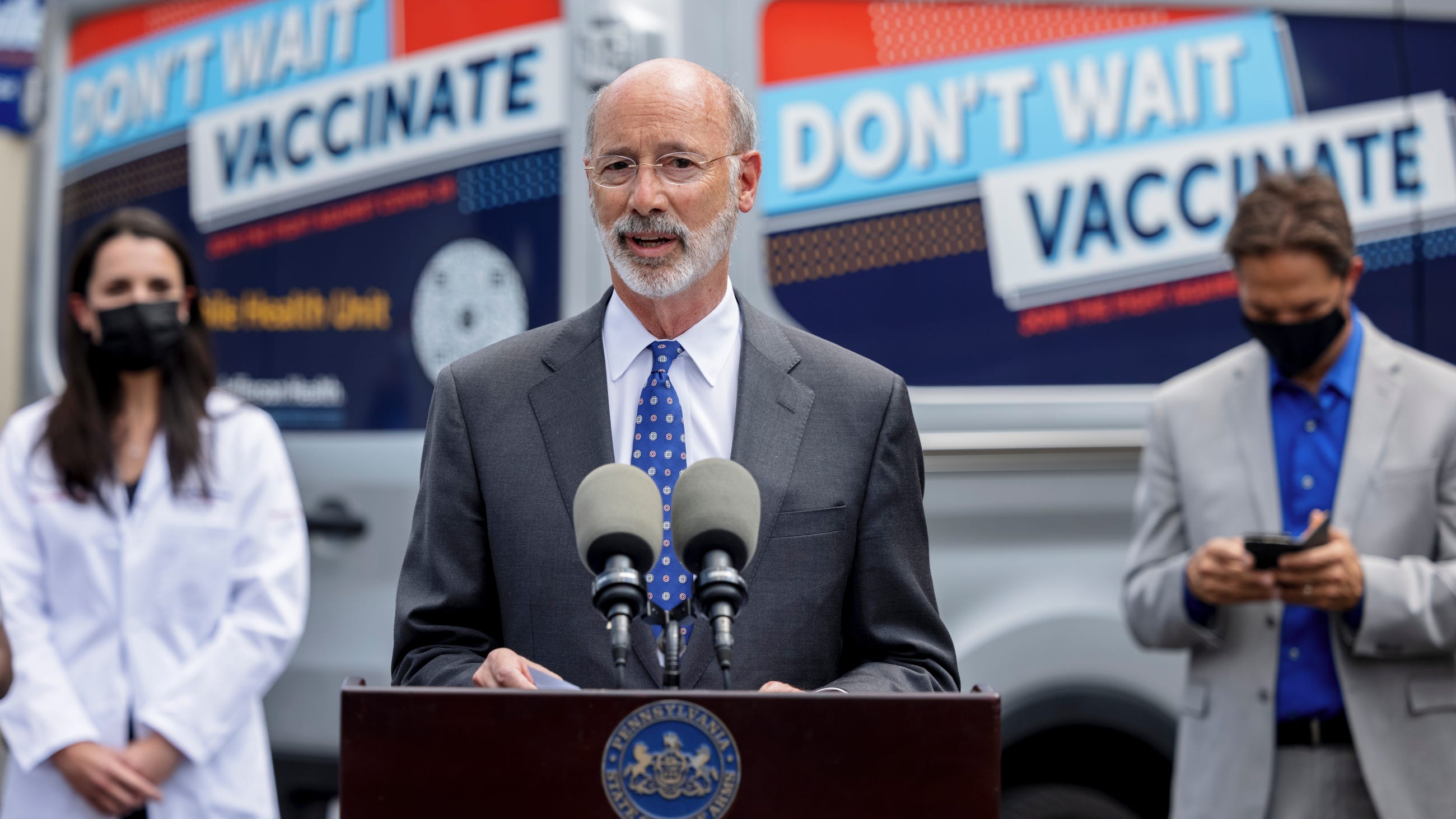 Wolf: State health care workers must be fully vaccinated against COVID-19 or tested weekly