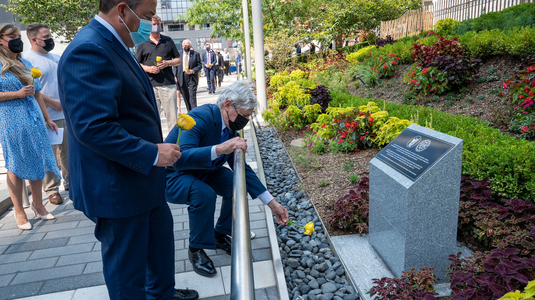 PHOTOS: WTC memorial garden dedicated to Port Authority first responders, employees