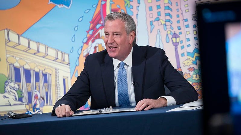 De Blasio files paperwork for potential run for governor