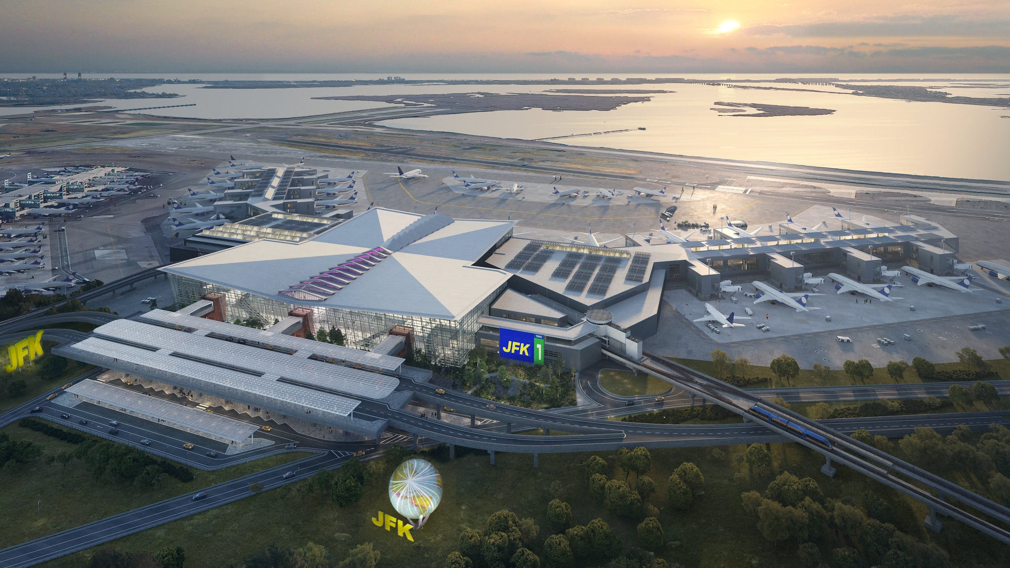 PHOTOS: Hochul announces $9.5B plan to rebuild JFK Airport's Terminal 1 starting in 2022