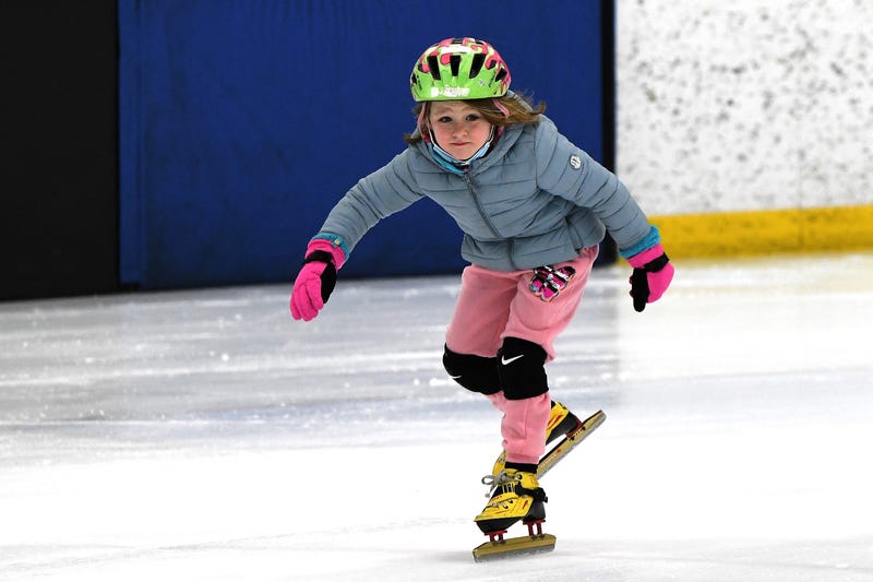 Youth speed skater