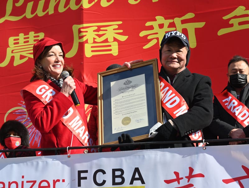 Gov. Hochul presenting a Lunar New Year Day proclamation 