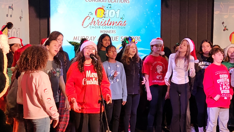 B101's K-8 Division 2023 Christmas Choir Competition Champions Murray Avenue School Perform at B101