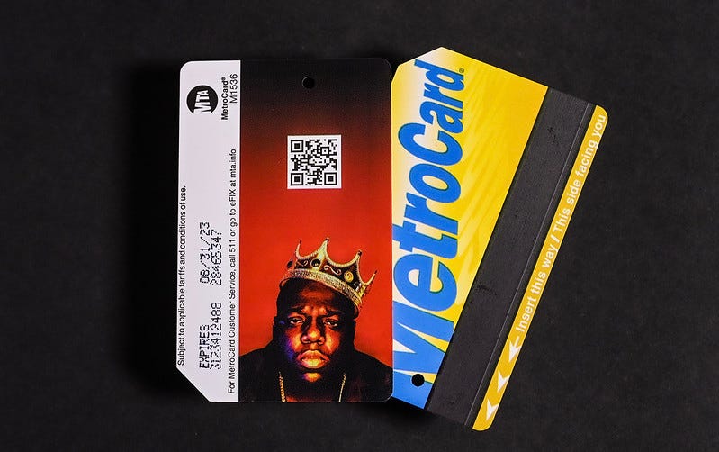 Notorious BIG MetroCards