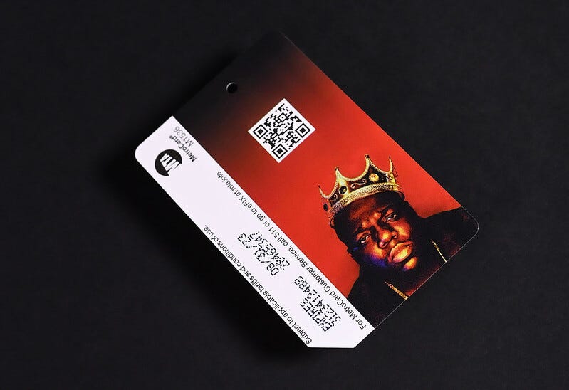 Notorious BIG MetroCards