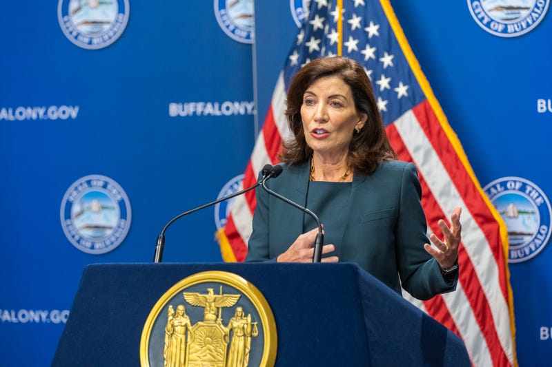 Governor Kathy Hochul along with Mayor Byron Brown announce a 514 Memorial Commission chaired by Rev. Mark E. Blue to honor and memorialize those that died in the Tops Supermarket shooting.
