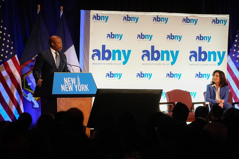 New York City Mayor Eric Adams New York Governor Kathy Hochul will make a major announcement at the Association for a Better New York breakfast regarding the future of New York City and the work of the “New” New York Panel on Wednesday, Dec. 14, 2022.