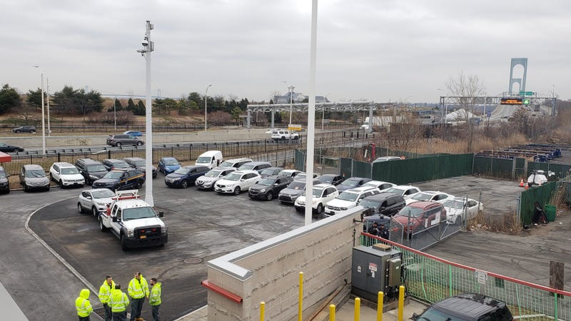 Persistent toll violator vehicles interdicted by MTA Bridges & Tunnels at the Bronx-Whitestone Bridge on Thursday, Feb 9, 2023.