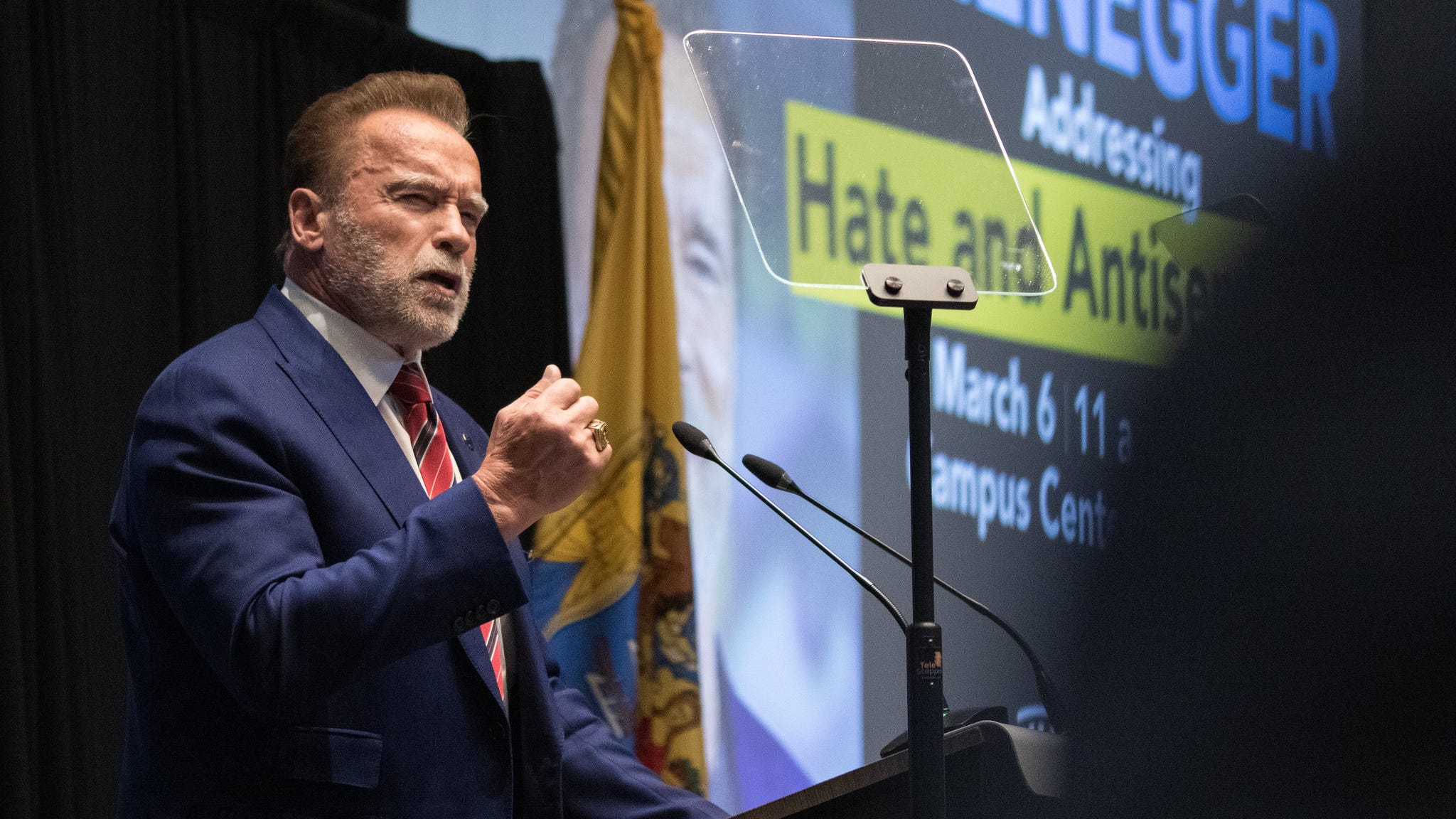 Arnold Schwarzenegger condemns antisemitism as 'loser ideology'
