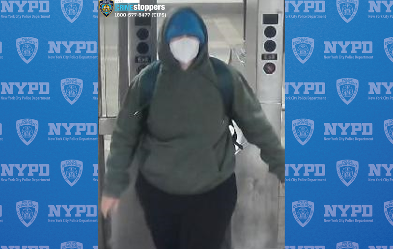 Police are searching for a masked vandal who slashed the tires of 19 NYPD vehicles in Midtown on March 4, 2025