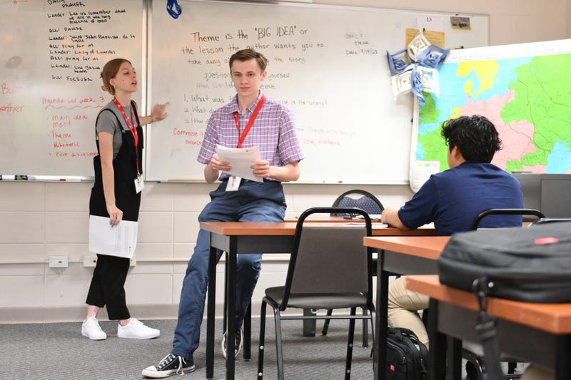Two young Scholars teach as a part of the Golden Apple Foundation's Scholars Program. Applications are open now for the program, along with the nonprofit's Accelerators Program.