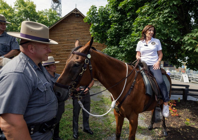 Hochul cuts the ribbon to open the 2023 Great New York State Fair on Aug. 23, 2023