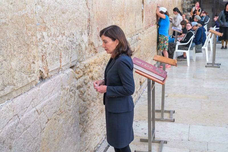 Hochul visited the Western Wall and the Church of the Holy Sepulchre in the Old City of Jerusalem