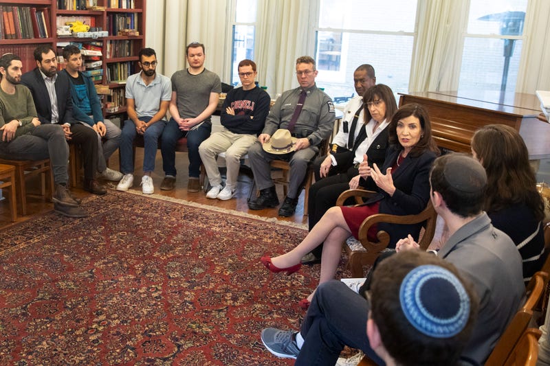 Hochul and Cornell students participated in a roundtable discussion Monday in response to the recent antisemitic threats
