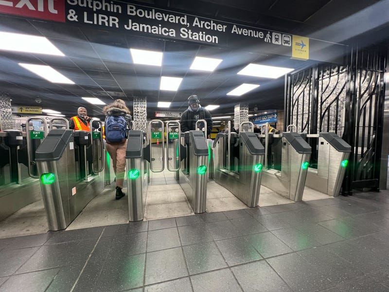 The new gates feature wider and taller double doors