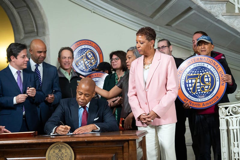 Mayor Eric Adams signed a housing bill into law Wednesday that creates a Fair Housing Framework in the city.