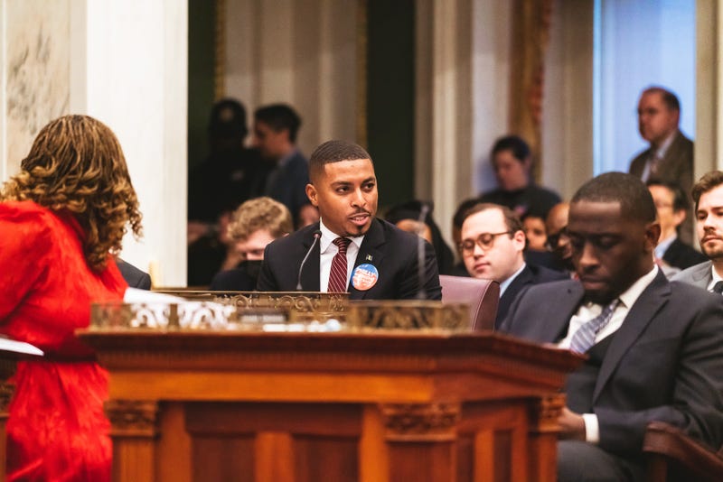 Council member Nicolas O'Rourke in a recent Philadelphia City Council meeting