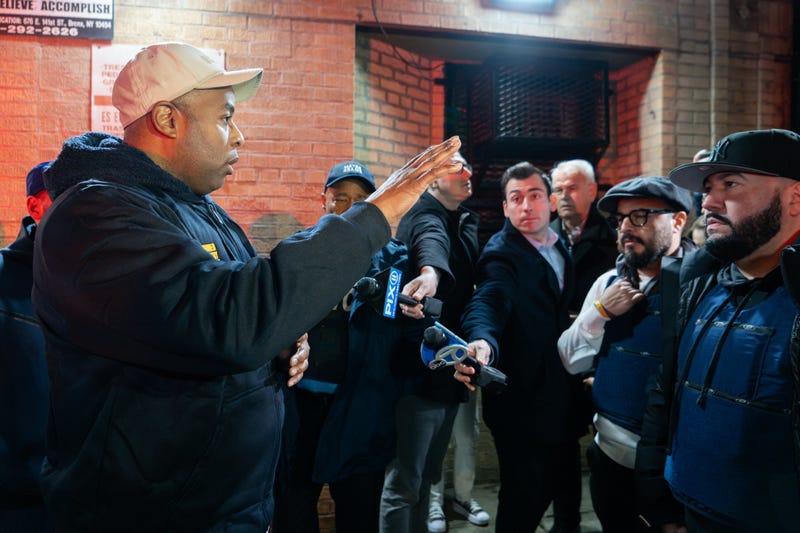NYPD Assistant Commissioner Kaz Daughtry attending a City Hall-organized police ride along on Saturday, Jan. 27.