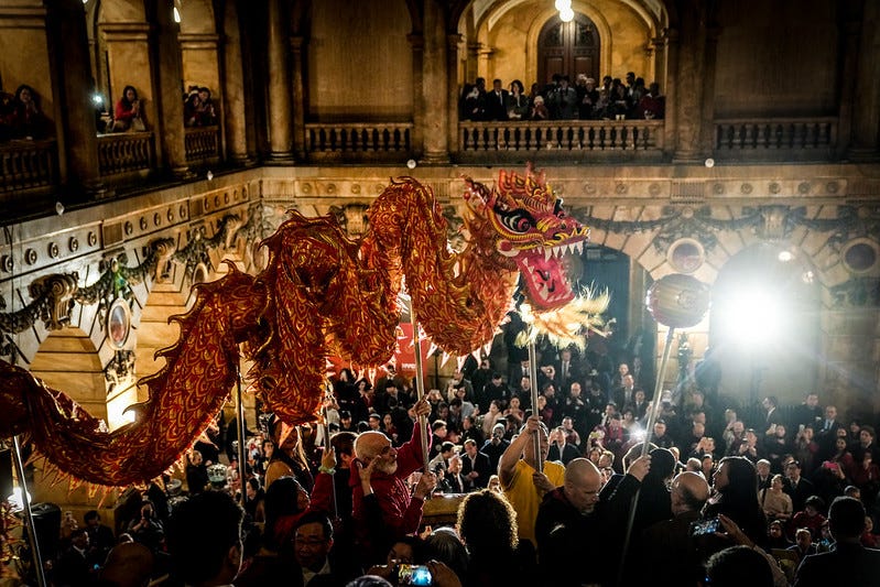 Mayor Eric Adams hosts a reception to celebrate the Lunar New Year at New York County Surrogate’s Courthouse on Thursday, Feb. 22, 2024.