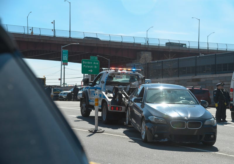 MTA TBTA conducts a license plate enforcement operation with NYPD, NYSP, and MTA Police on the Queens side of the Queens Midtown Tunnel on Monday, Mar 25, 2024.