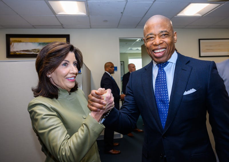 Gov. Kathy Hochul and Mayor Eric Adams announced the crackdown Friday