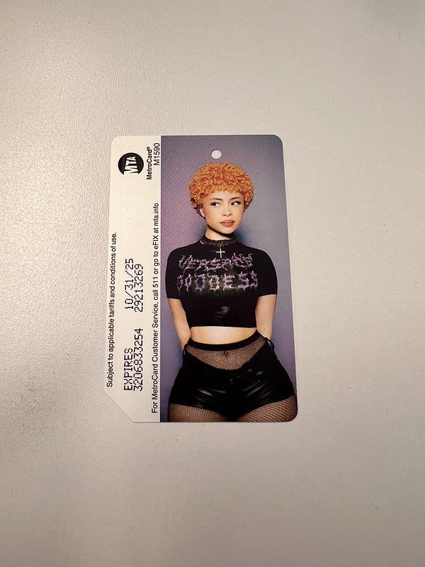 Ahead of Bronx-bred rapper Ice Spice's debut album 'Y2K,' the MTA is releasing commemorative MetroCards featuring the New York City rapper.