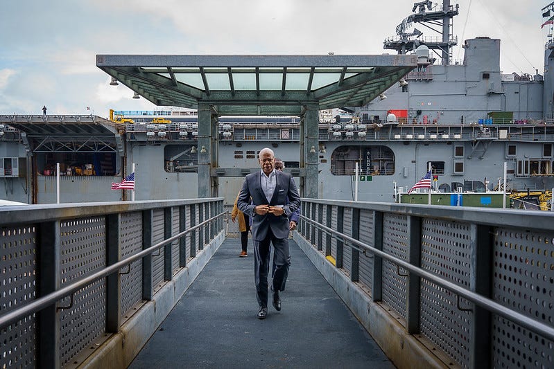 The Intrepid Sea, Air & Space Museum’s annual Memorial Day commemoration ceremony on Monday, May 27, 2024.
