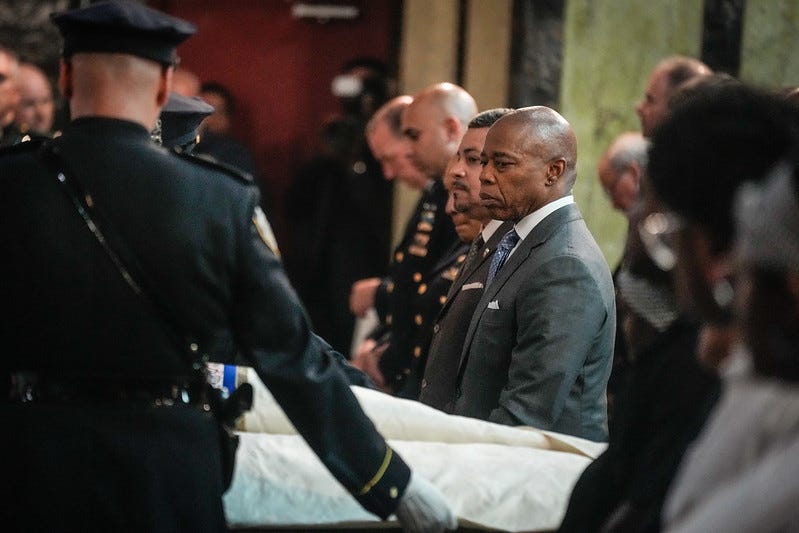 Funeral service held for NYPD Officer Edgar A. Ordonez at St. Anselm Roman Catholic Church in the Bronx on Wednesday, July 18, 2024.