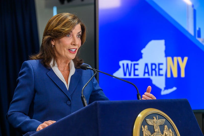 Gov. Kathy Hochul announces the new COVID-19 vaccine for the 2024-2025 season is now available in New York State on Sept. 4, 2024.