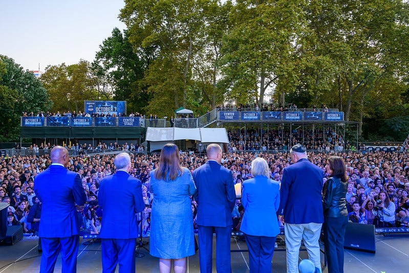 Elected officials participates in Central Park candle lighting ceremony to mark the year anniversary of the Oct. 7 Hamas terrorist attack on Israel.