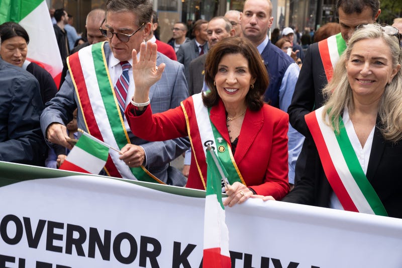 Gov. Hochul marches in the Columbus Day Parade on Oct. 14, 2024