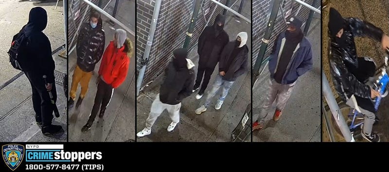 Surveillance images of suspects