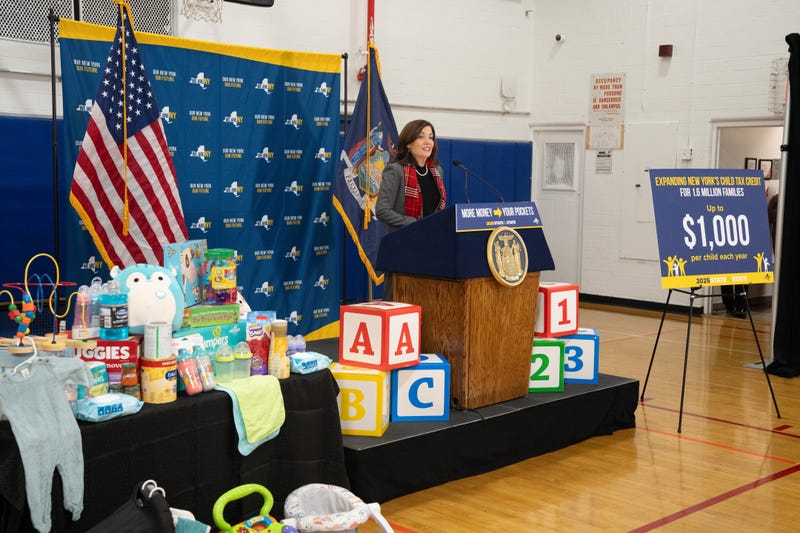 As her second proposal for the 2025 State of the State, Gov. Kathy Hochul proposed an expansion of New York’s child tax credit for more than 2.75 million children. 
