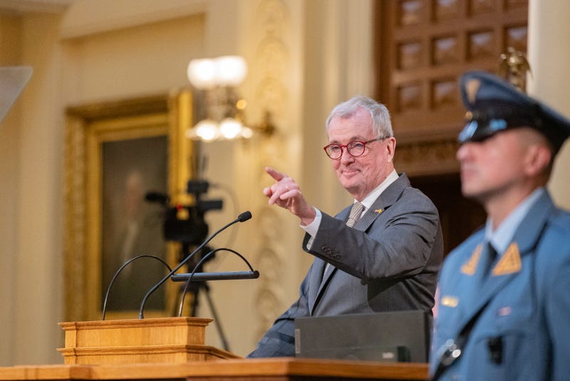 New Jersey Gov. Phil Murphy delivers his final budget address in Trenton on Feb. 25, 2025.