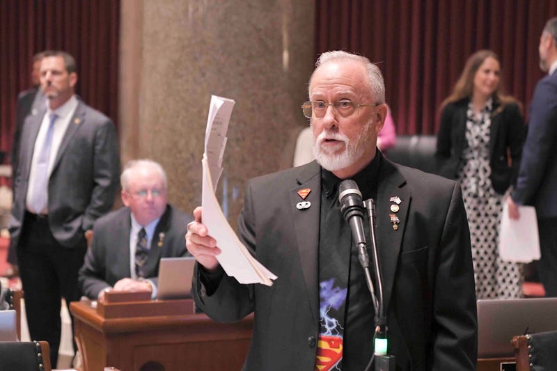 Rep. Brian Seitz, a Branson Republican, speaks during House debate in March 2025