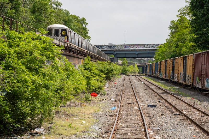 The freight line runs through Brooklyn and Queens