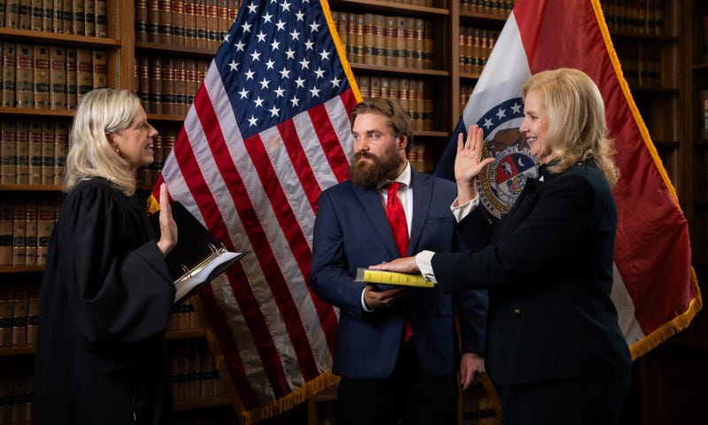 Catherine Hanaway was sworn in as Missouri’s first woman attorney general on Monday.
