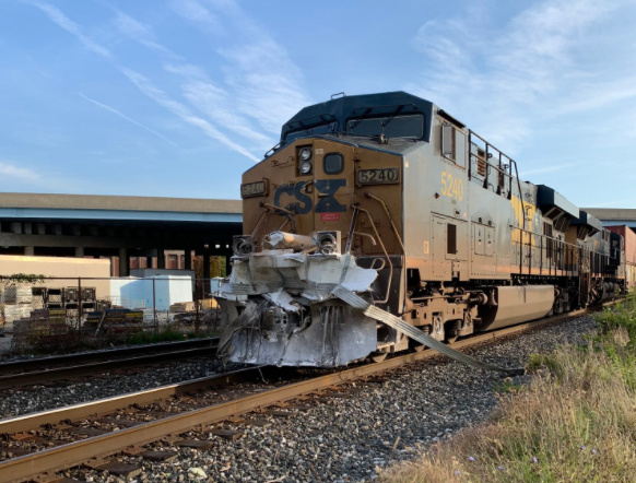 Big rig erupts in fireball when struck by a train in Indianapolis