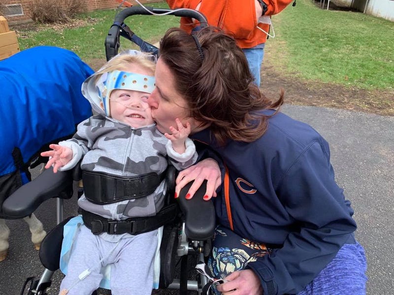 Jennifer Daly and her son, Jonathan