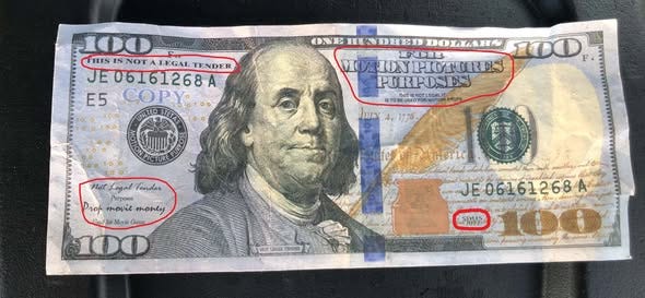 Counterfeit money 