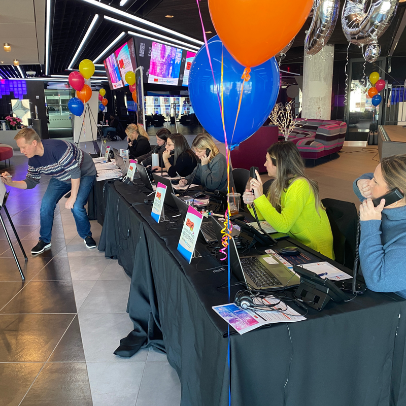 Phone Bank volunteers at 21st Annual BIG 98.1 Loves Our Kids Radiothon