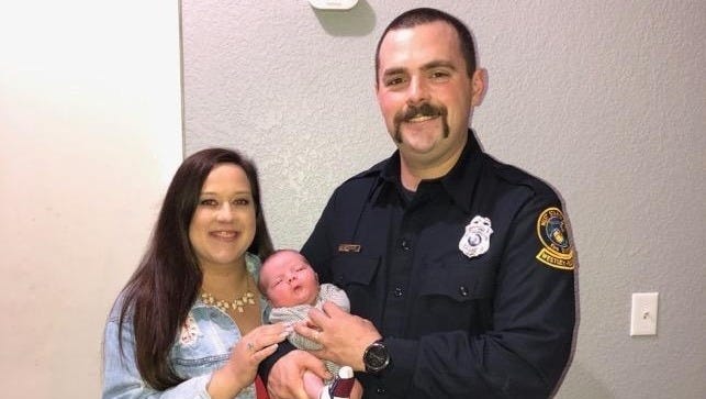Richard and Jennifer Gerety and their son.