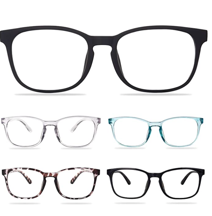 5-Pack Reading Glasses Blue Light Blocking, Computer Readers