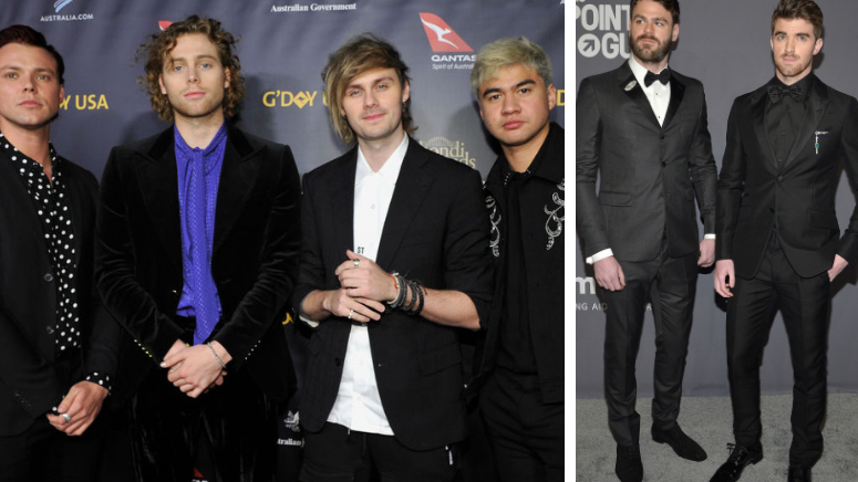 5 Seconds of Summer and The Chainsmokers Play “Musical Beers” Drinking Game on ‘Fallon’