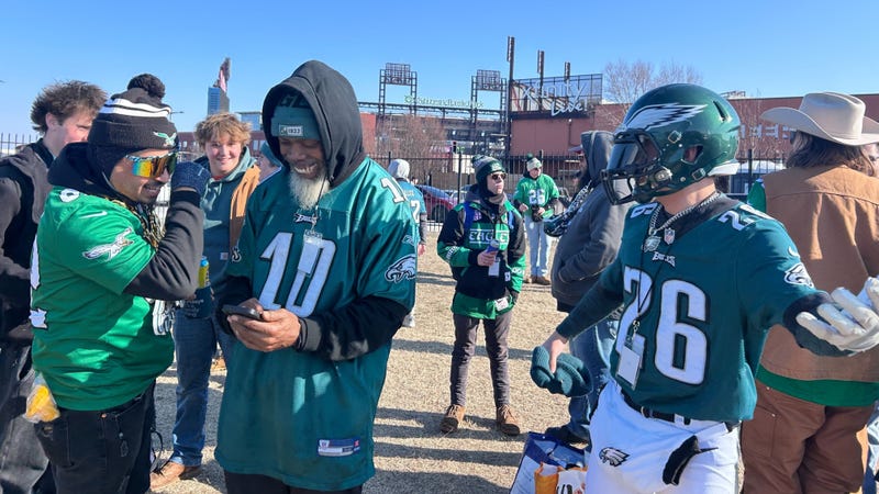 Eagles fans were tailgating well before noon on Sunday.