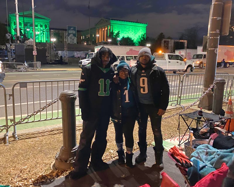 From left: Diashon Sanders, Lisa Sanders and Eric McClellan