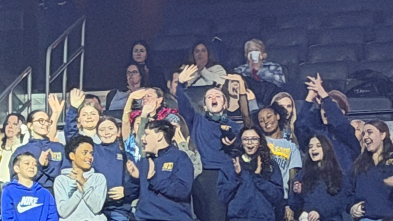 B101 2025 Christmas Choir Competition Winners Recognized at Trans-Siberian Orchestra at Xfinity Mobile Arena