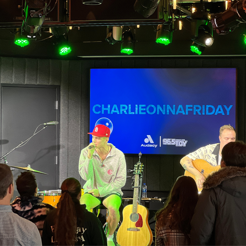 charlieonnafriday’s visit at 96.5 TDY's Artist Lounge